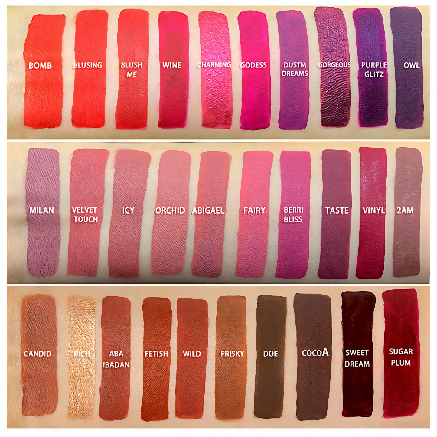 Velvet Matte Lip Glaze